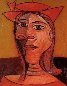 Mujer con sombrero de Dora Maar 1938 cubista Pablo Picasso Pinturas al óleo